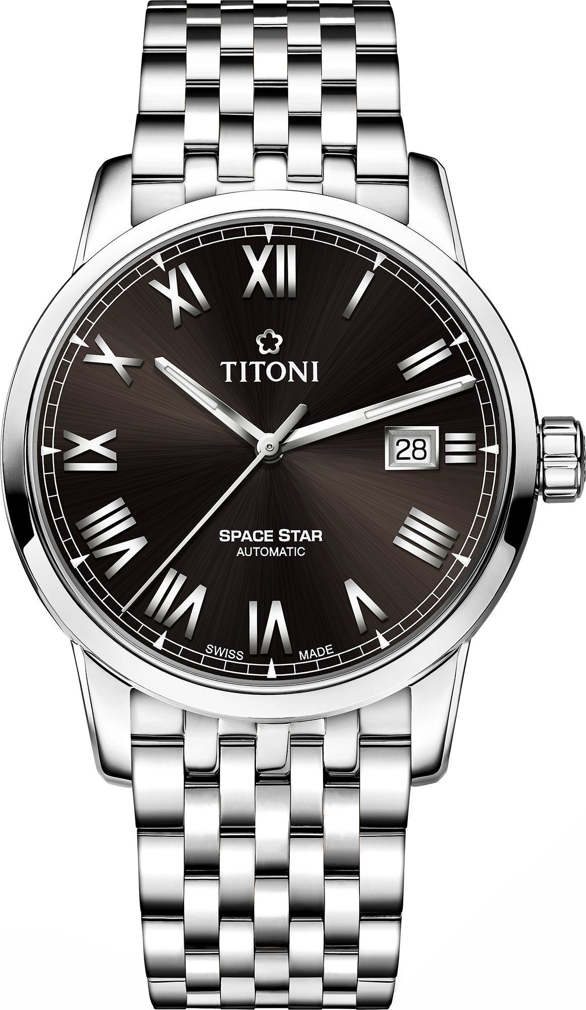 Titoni Space Star  Anthracite Dial 40 mm Automatic Watch For Men - 1