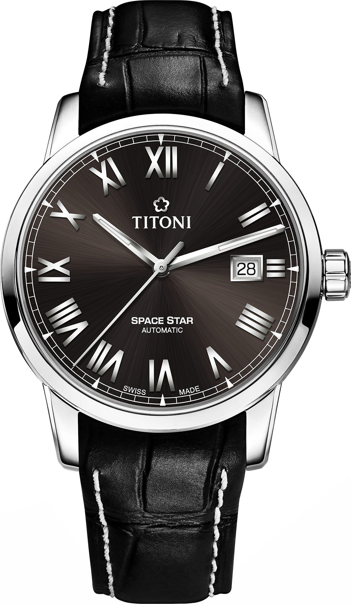 Titoni Space Star  Anthracite Dial 40 mm Automatic Watch For Men - 1