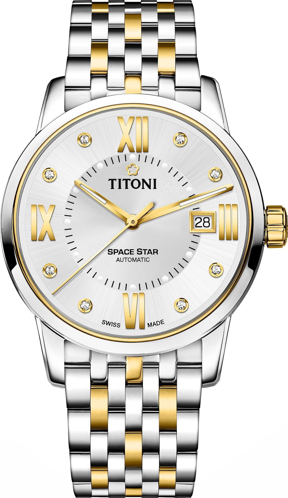 Titoni Space Star  Silver Dial 40 mm Automatic Watch For Men - 1