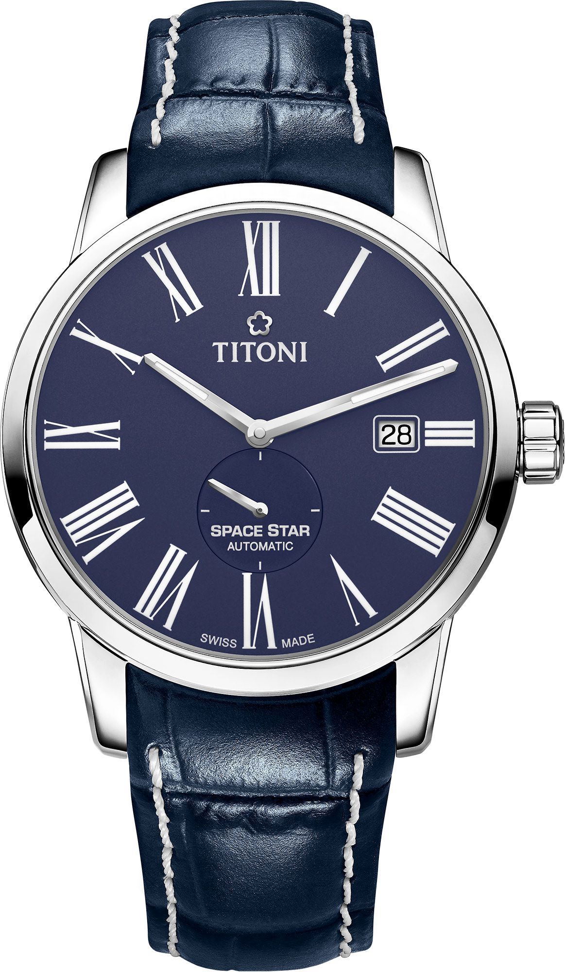 Titoni Space Star  Blue Dial 40 mm Automatic Watch For Men - 1