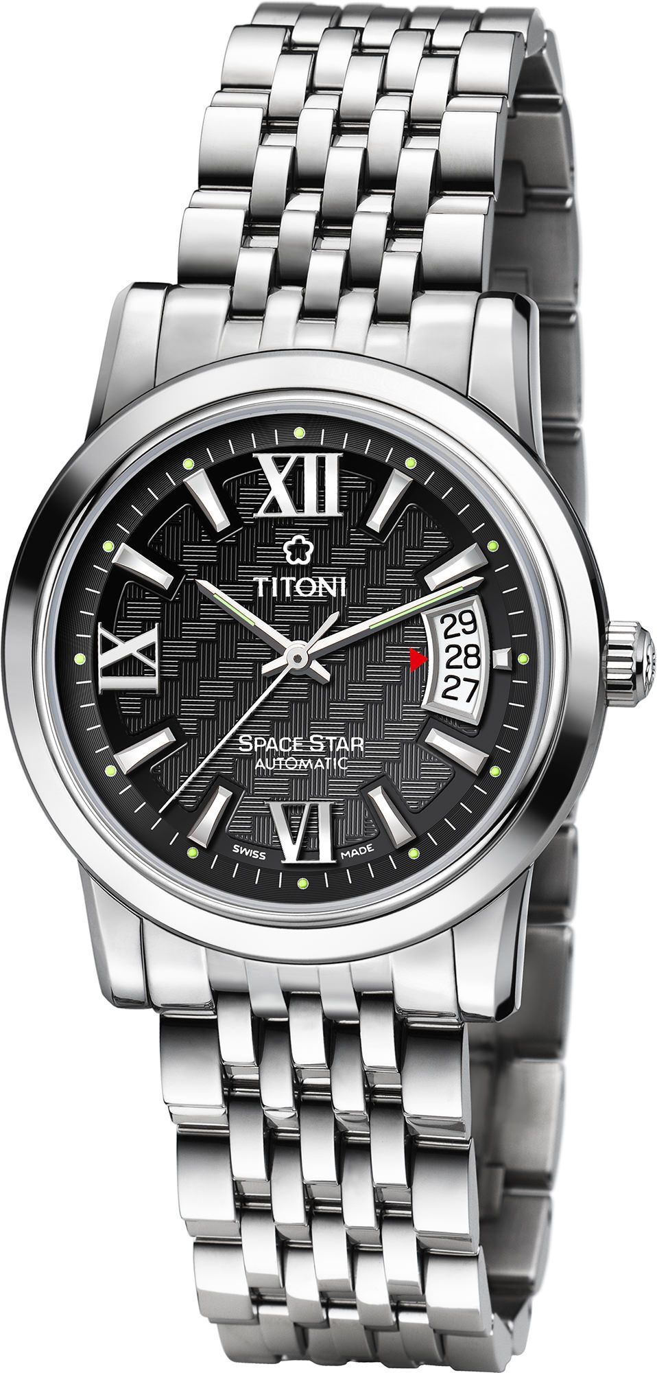 Titoni Space Star  Black Dial 39 mm Automatic Watch For Men - 1