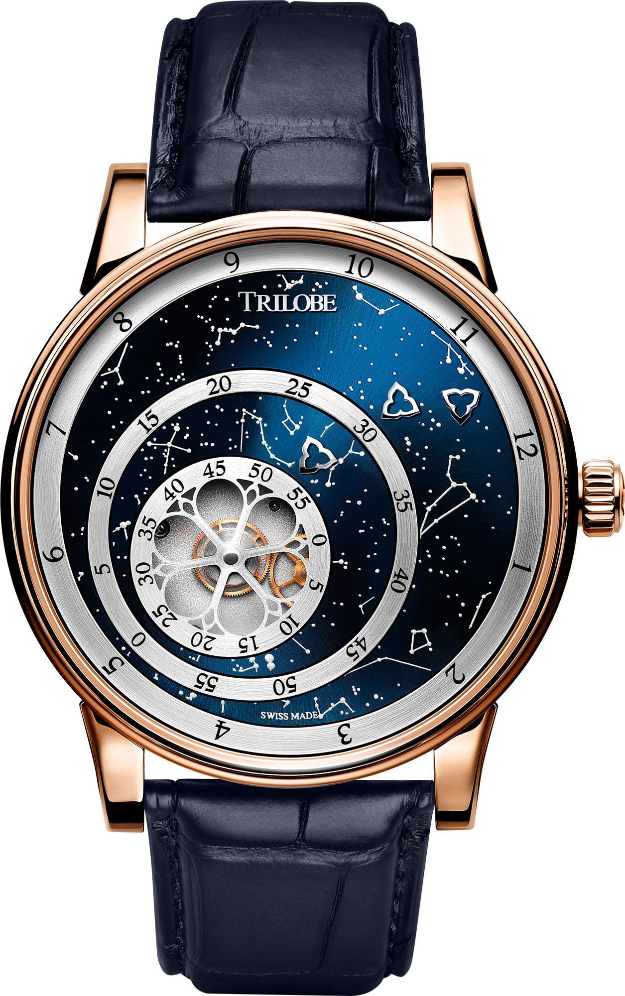 Trilobe Secret 40.5 mm Watch in Blue Dial For Unisex - 1