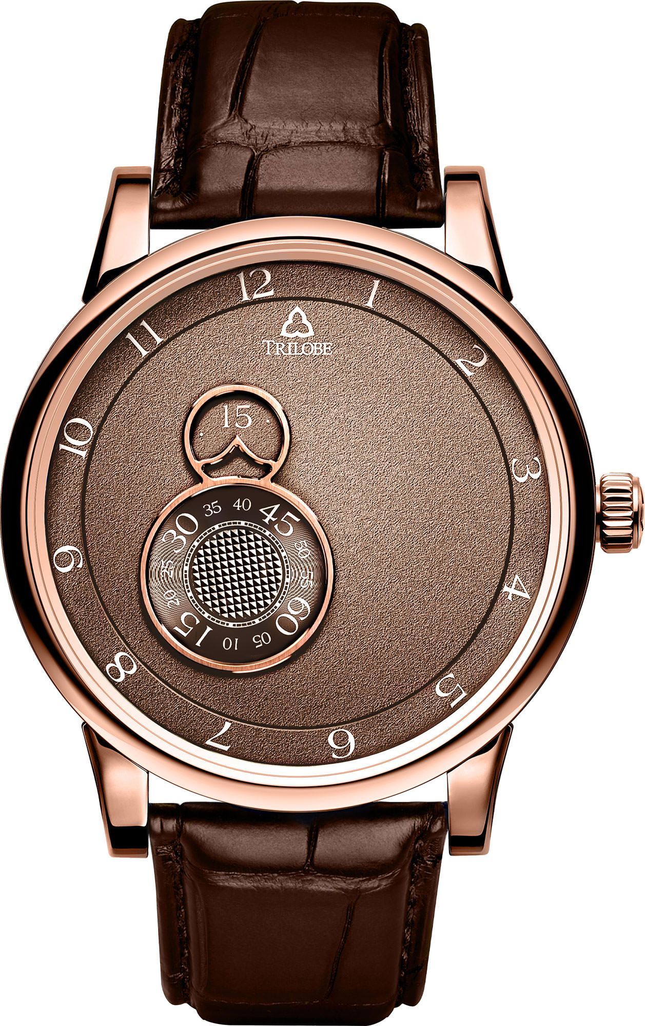 Trilobe  40.5 mm Watch in Brown Dial For Unisex - 1