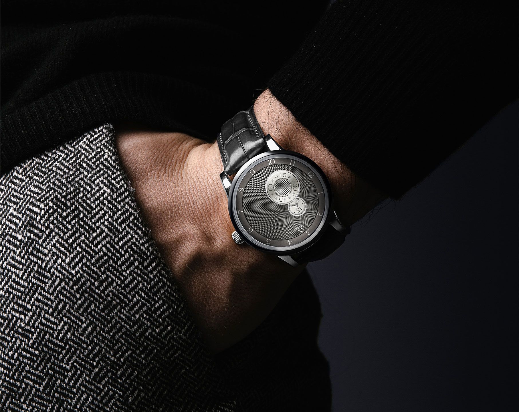 Trilobe Nuit Fantastique  Grey Dial 40.5 mm Automatic Watch For Men - 3