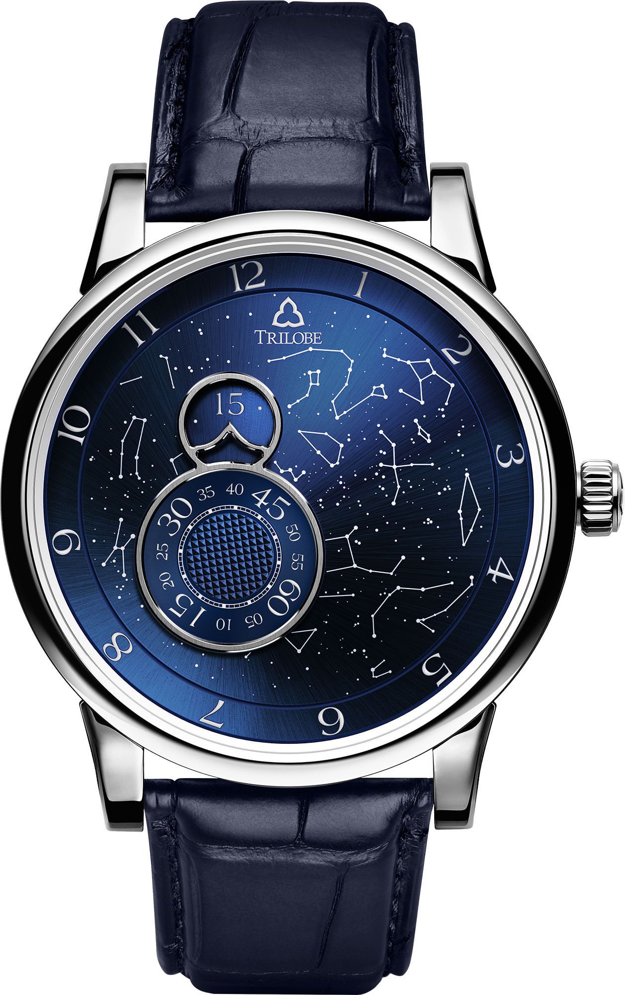 Trilobe Secret 40.5 mm Watch in Blue Dial For Unisex - 1