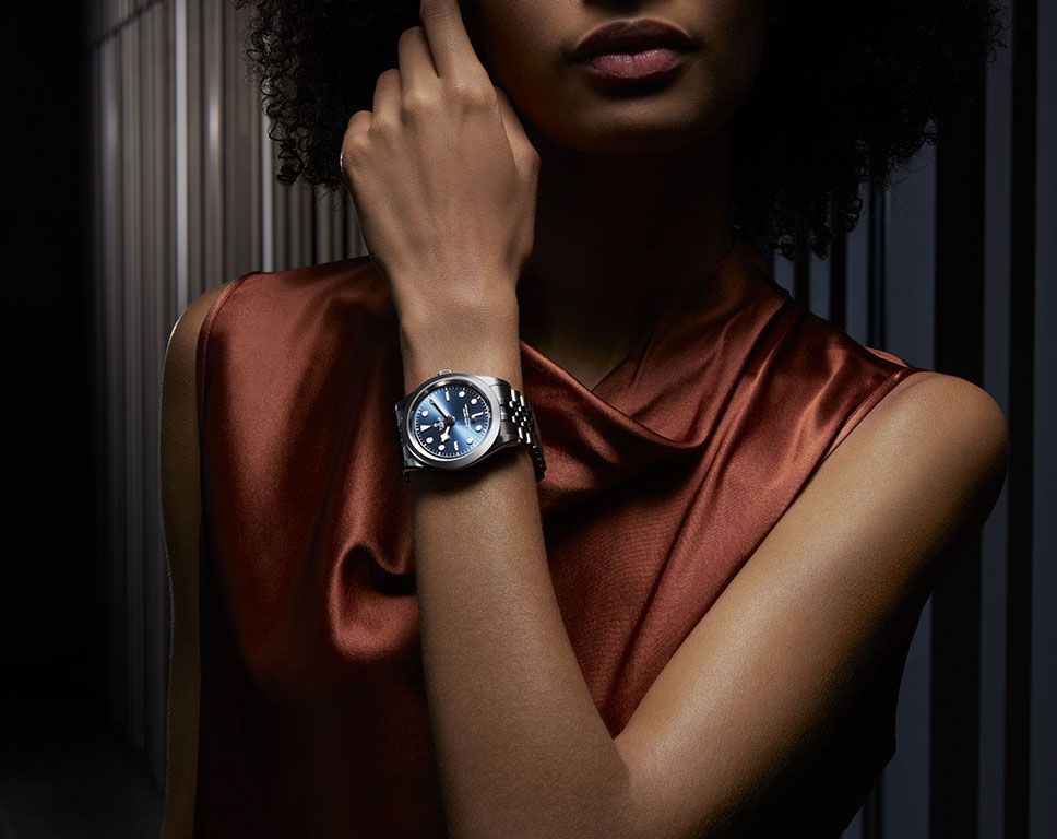 Tudor Black Bay Automatic Women Watches in Round case Blue Dial