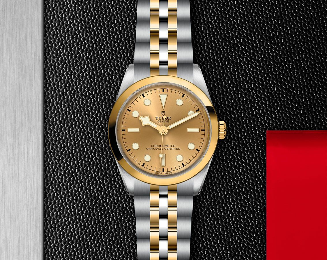 Tudor Black Bay Automatic Women Watches in Round case Gold Dial