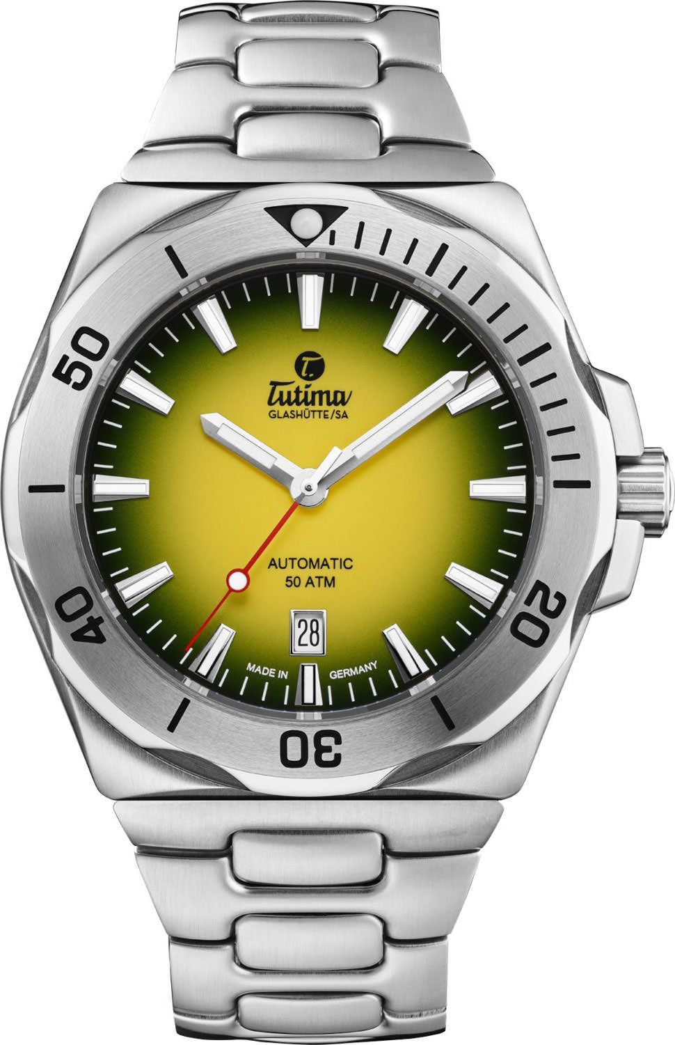 Tutima Glashütte M2 Seven Seas S Yellow Dial 44 mm Automatic Watch For Men - 1