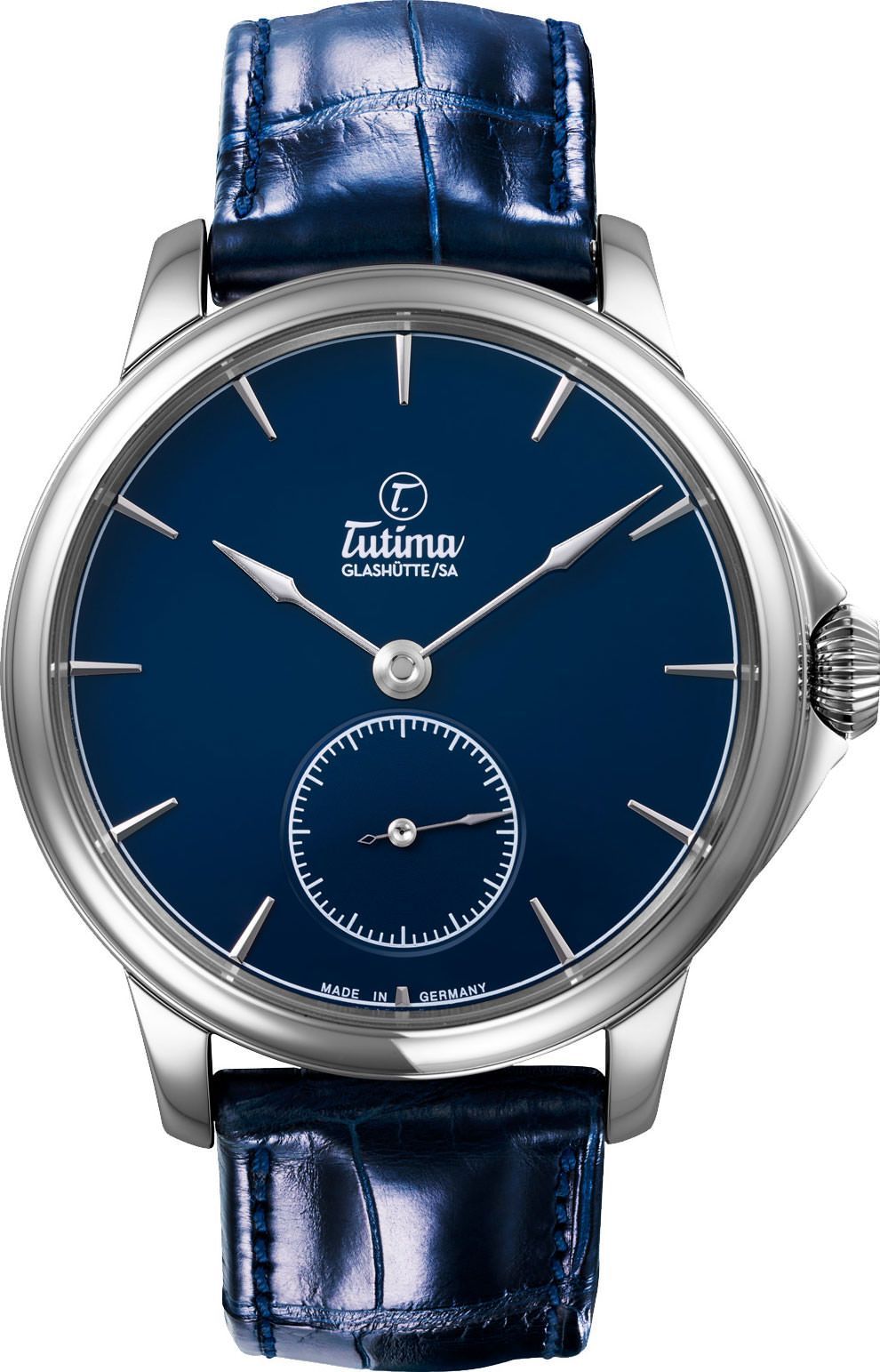 Tutima Glashütte Patria  Blue Dial 43 mm Manual Winding Watch For Men - 1