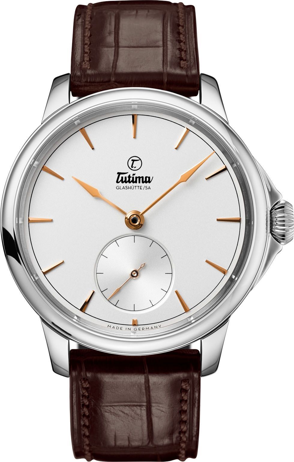 Tutima Glashütte Patria  White Dial 43 mm Manual Winding Watch For Men - 1