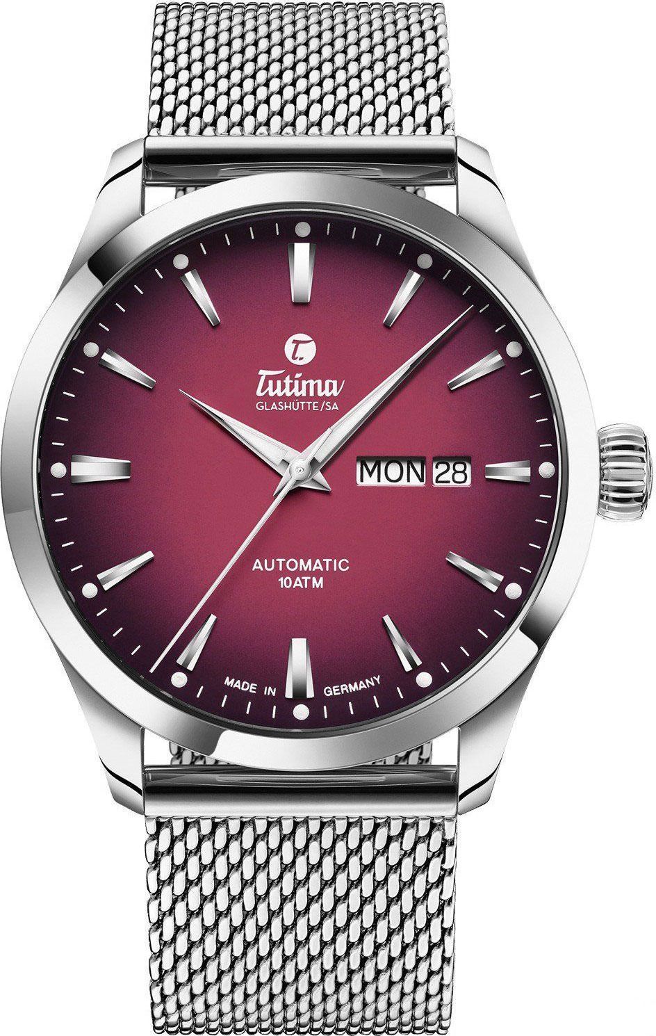 Tutima Glashütte Sky  Red Dial 41 mm Automatic Watch For Men - 1