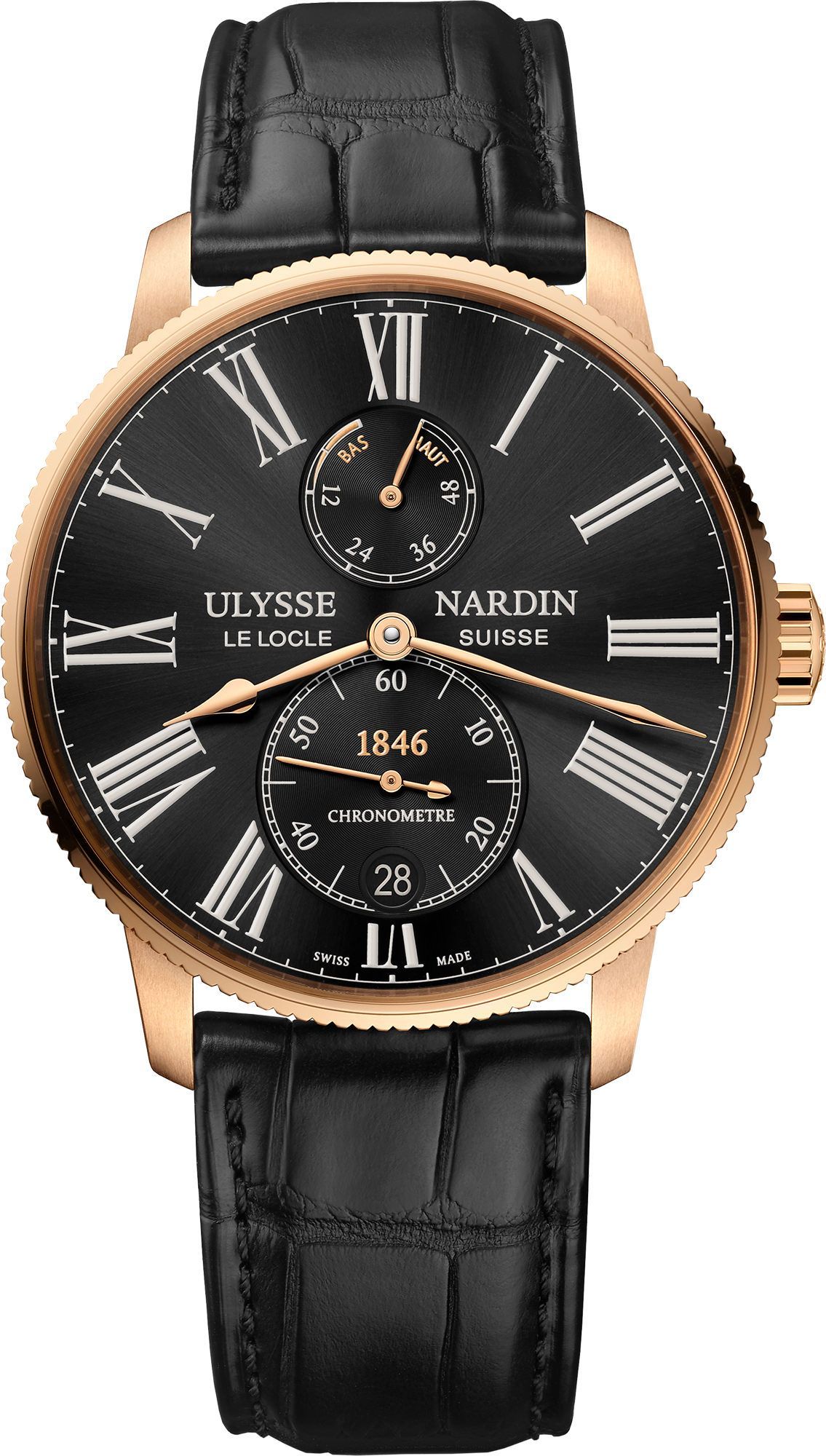 Ulysse Nardin Marine Marine Torpilleur Black Dial 42 mm Automatic Watch For Men - 1