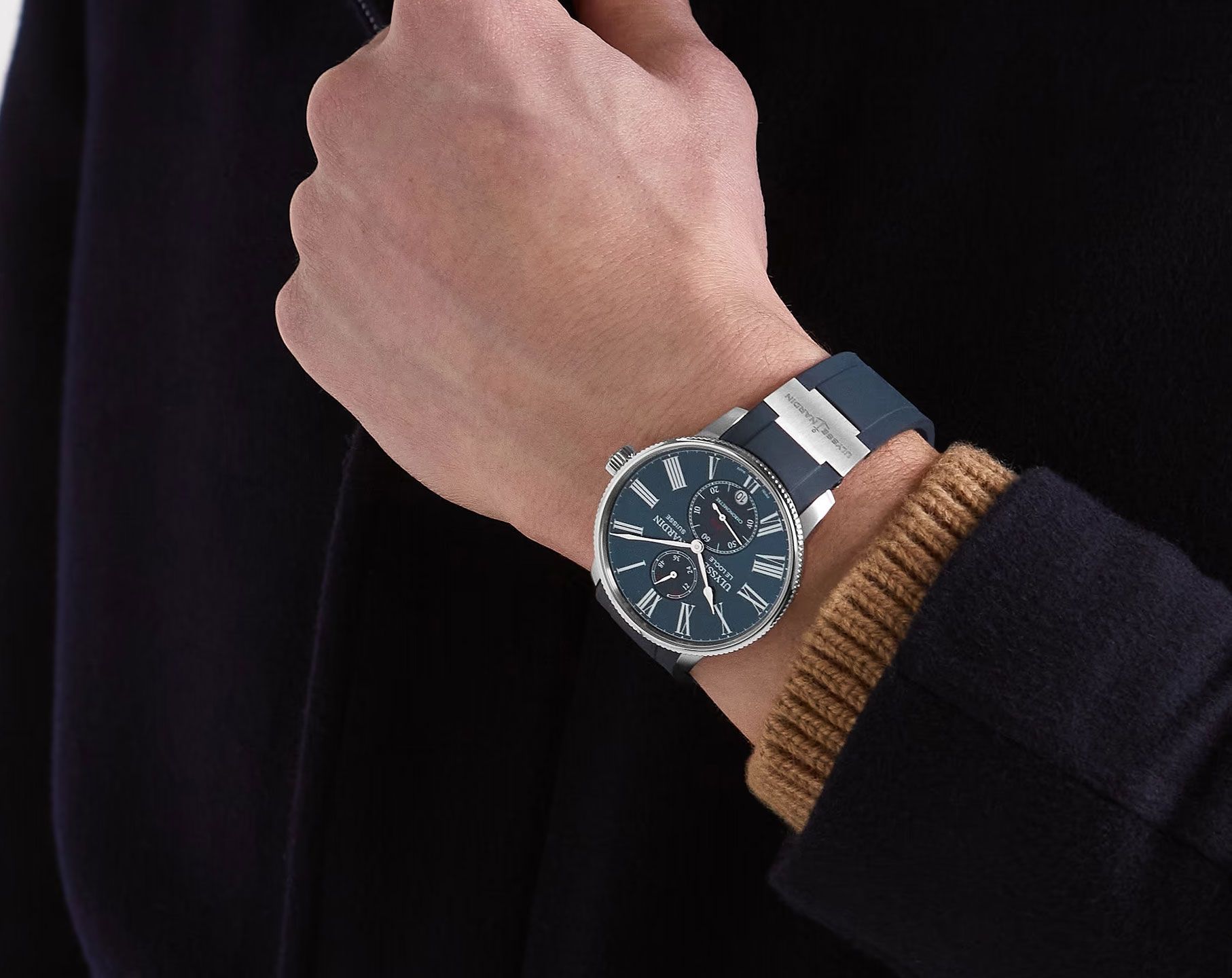 Ulysse Nardin Marine Marine Torpilleur Blue Dial 42 mm Automatic Watch For Men - 3