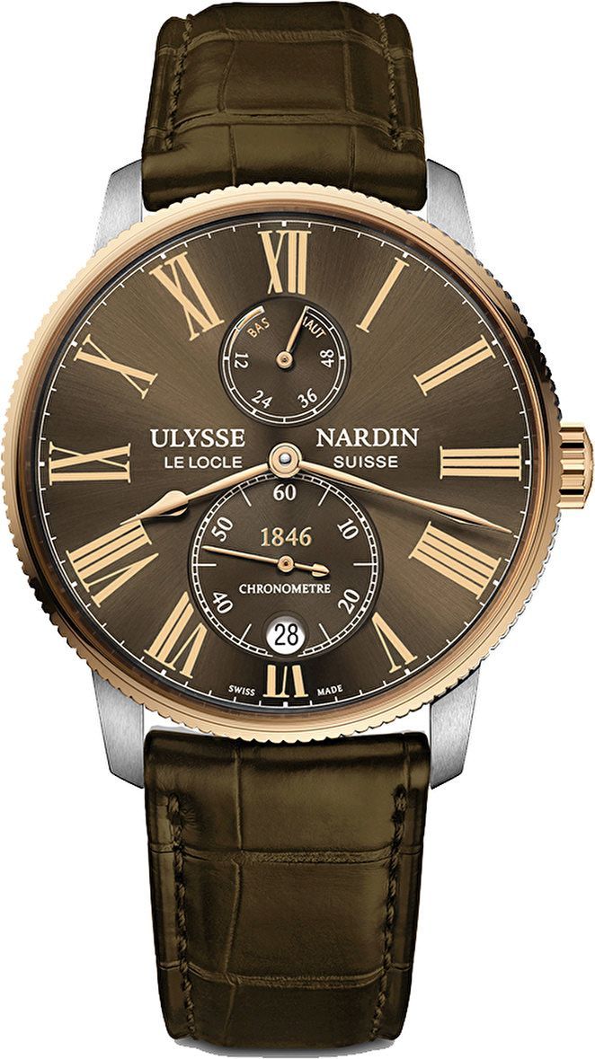 Ulysse Nardin Marine Marine Torpilleur Brown Dial 42 mm Automatic Watch For Men - 1