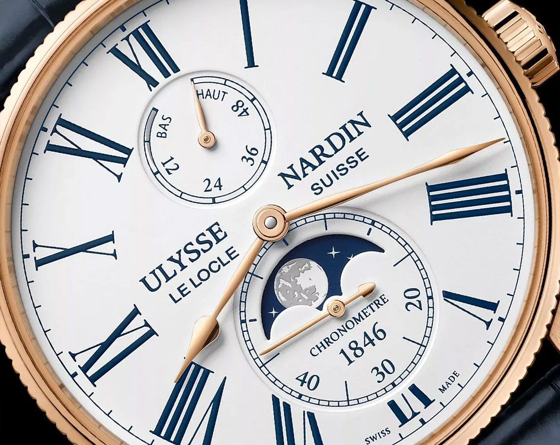 Ulysse Nardin Marine Torpilleur Moonphase White Dial 42 mm Automatic Watch For Men - 2