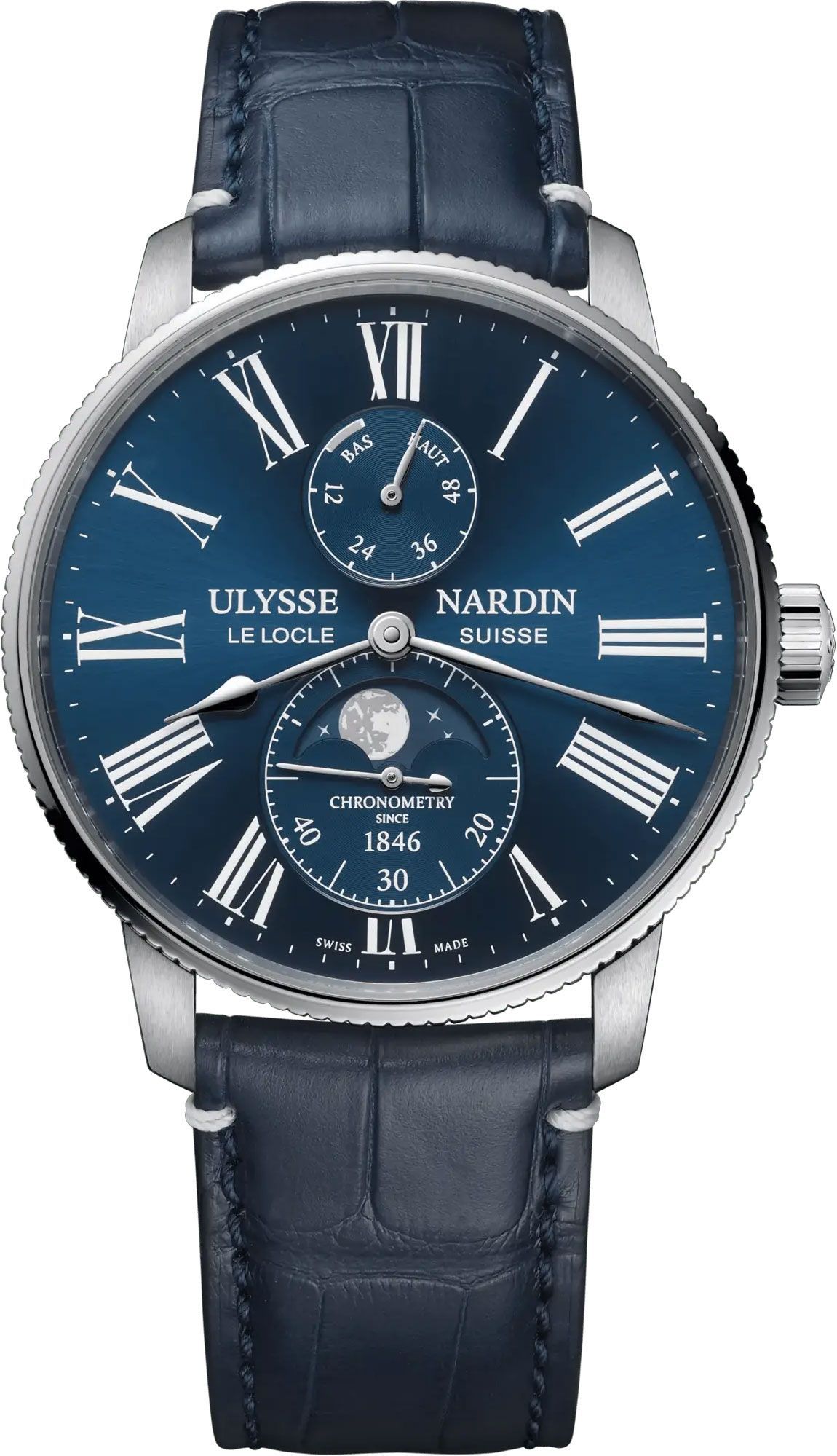 Ulysse Nardin Marine Torpilleur Moonphase Blue Dial 42 mm Automatic Watch For Men - 1
