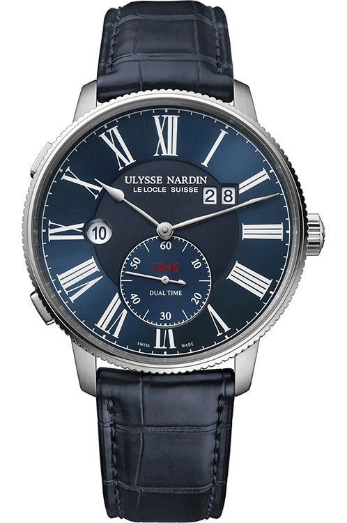 Ulysse Nardin Marine Torpilleur Dual Time 44 mm Watch in Blue Dial