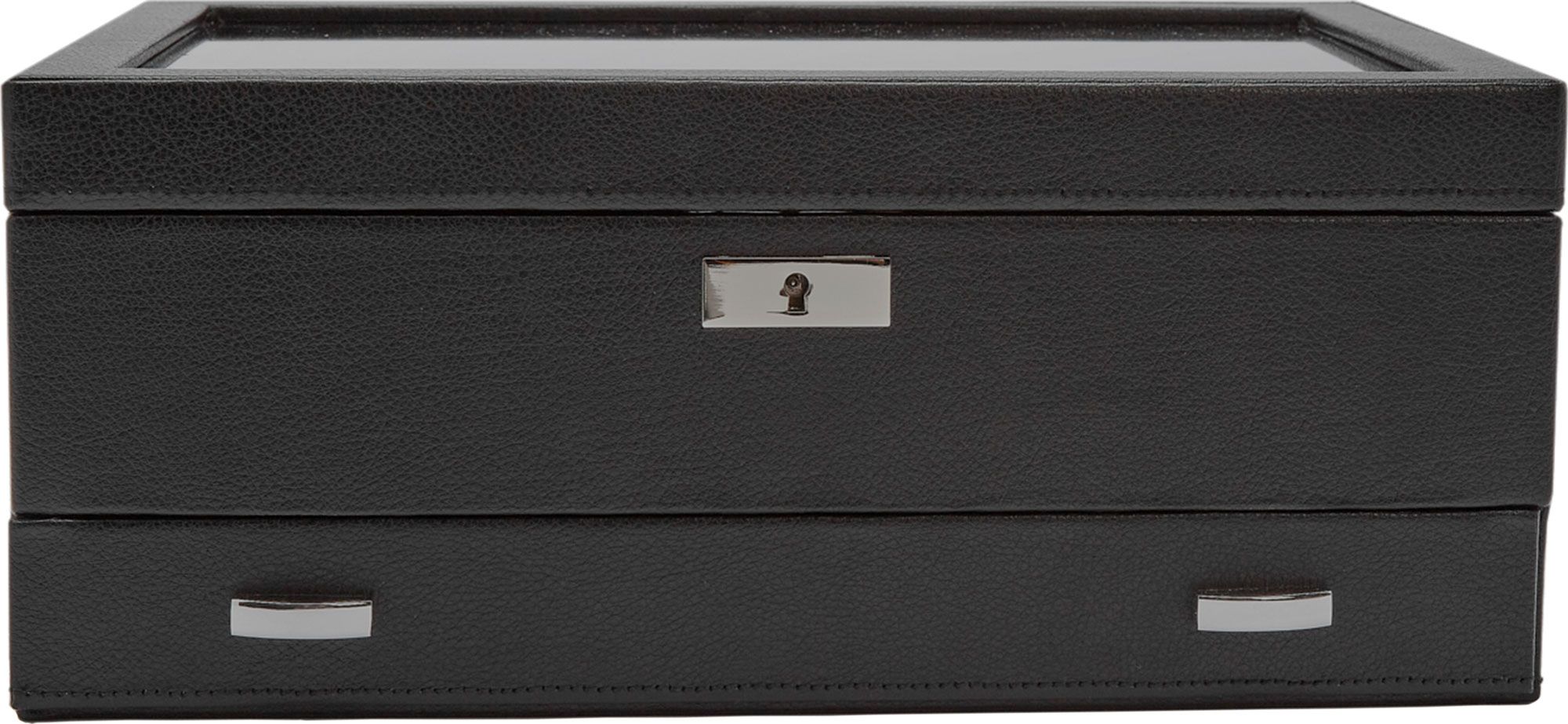 WOLF Roadster Black Vegan Leather WatchBox - 477656 – Ethos