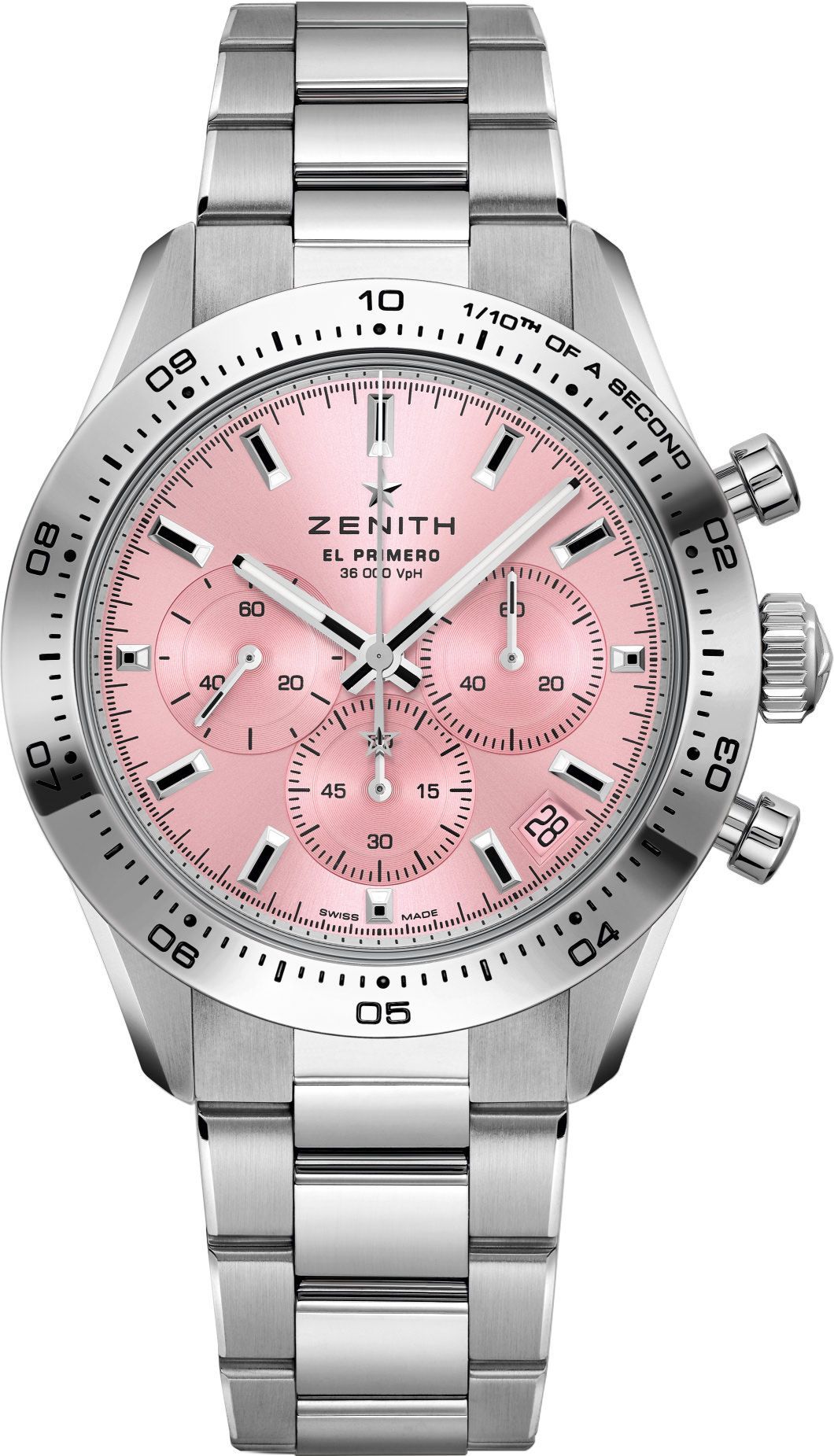 Zenith Chronomaster Sport Pink Dial 41 mm Automatic Watch For Unisex - 1