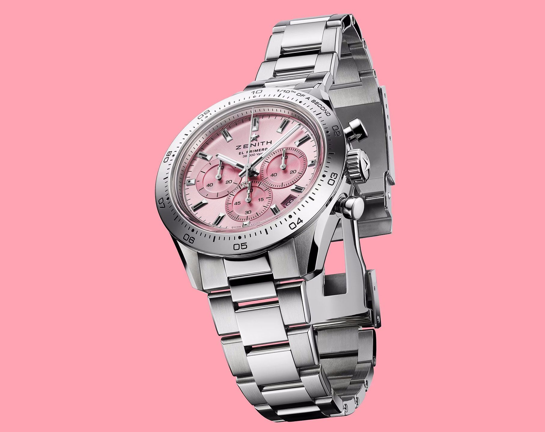 Zenith Chronomaster Sport Pink Dial 41 mm Automatic Watch For Unisex - 3