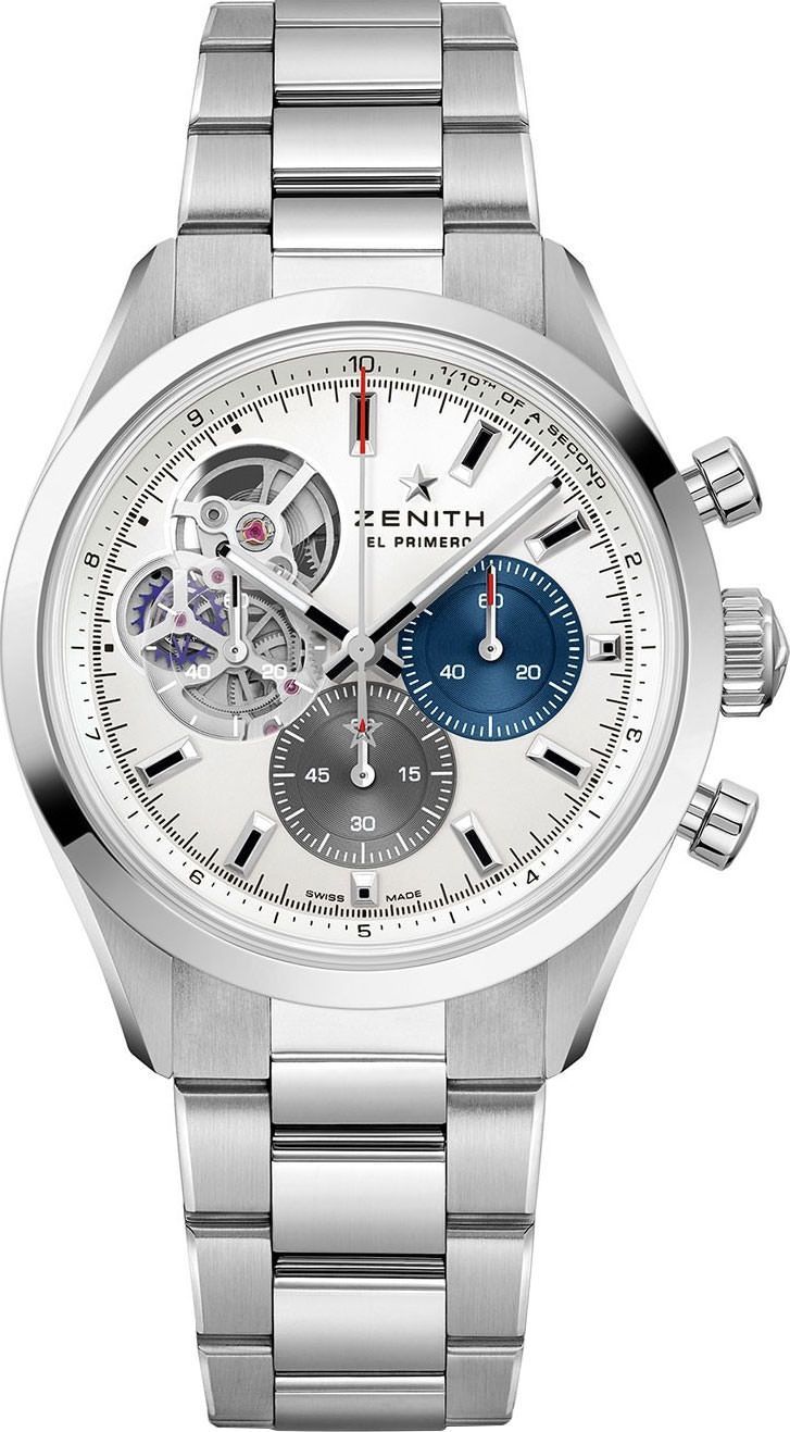 Zenith Chronomaster Open Silver Dial 39.5 mm Automatic Watch For Unisex - 1