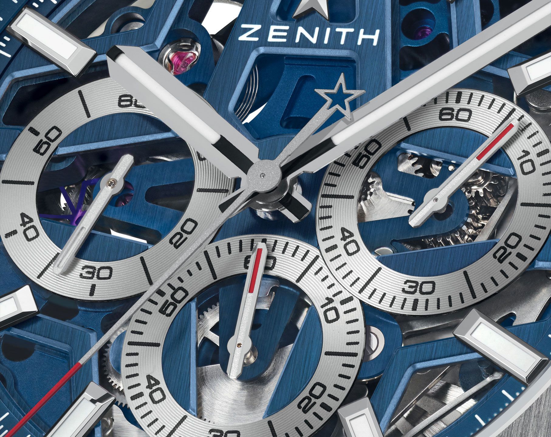 Zenith Defy Skyline Skeleton Dial 42 mm Automatic Watch For Men - 7