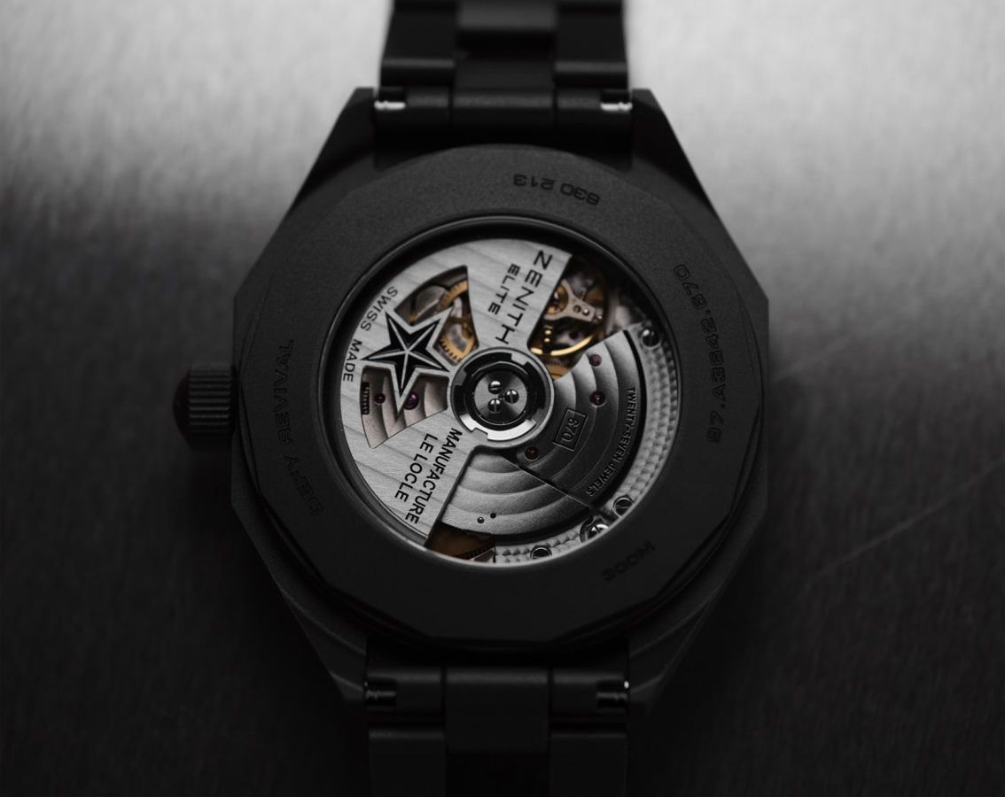 Zenith Defy Revival Black Dial 37 mm Automatic Watch For Unisex - 5