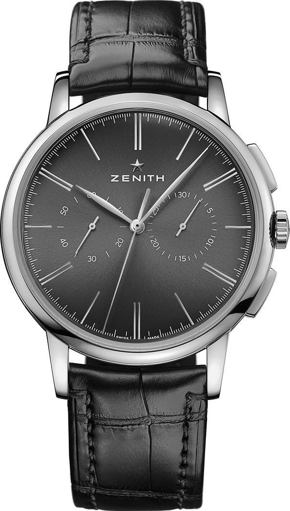 Zenith Elite Chronograph Classic Grey Dial 42 mm Automatic Watch For Men - 1