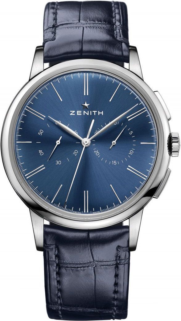 Zenith Elite Chronograph Classic Blue Dial 42 mm Automatic Watch For Men - 1