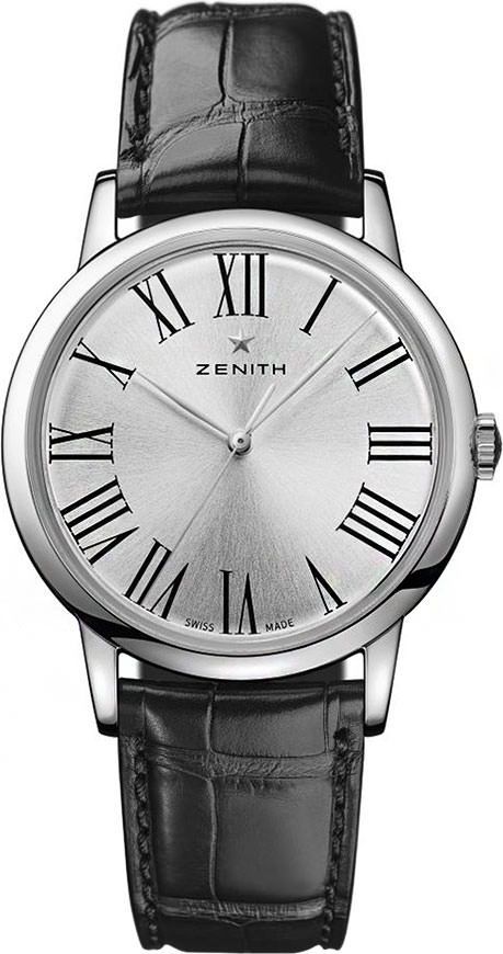 Zenith Elite  Silver Dial 39 mm Automatic Watch For Unisex - 1