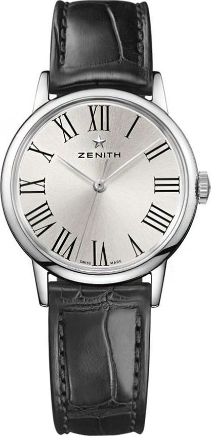 Zenith Lady 33 mm Watch in Silver Dial For Women - 1