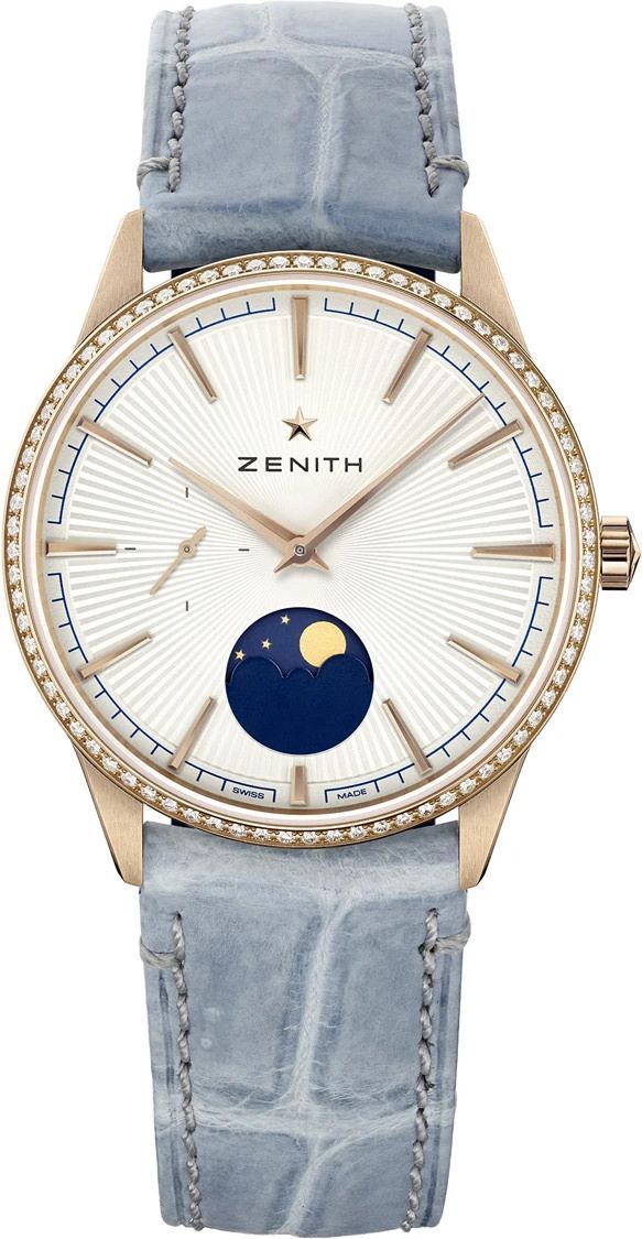 Zenith Elite Moonphase Silver Dial 36 mm Automatic Watch For Women - 1