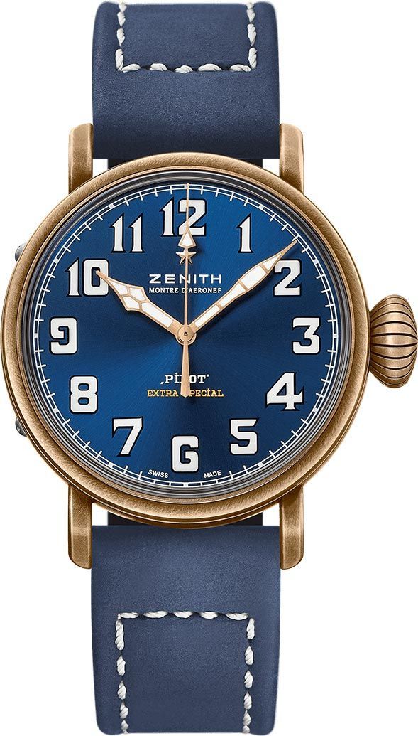 Zenith Pilot Type 20 Extra Special Blue Dial 45 mm Automatic Watch For Men - 1