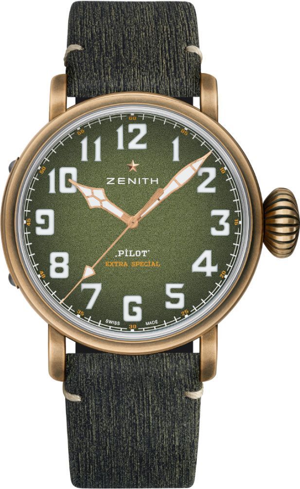 Zenith Pilot Type 20 Green Dial 45 mm Automatic Watch For Men - 1