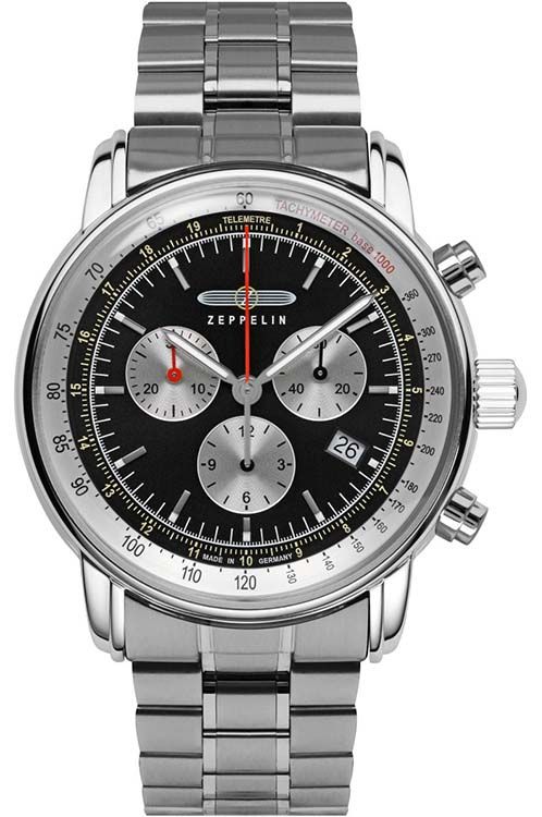 Zeppelin] Orologio MEDITERRANEE fasi lunari 9636-5 uomo marrone