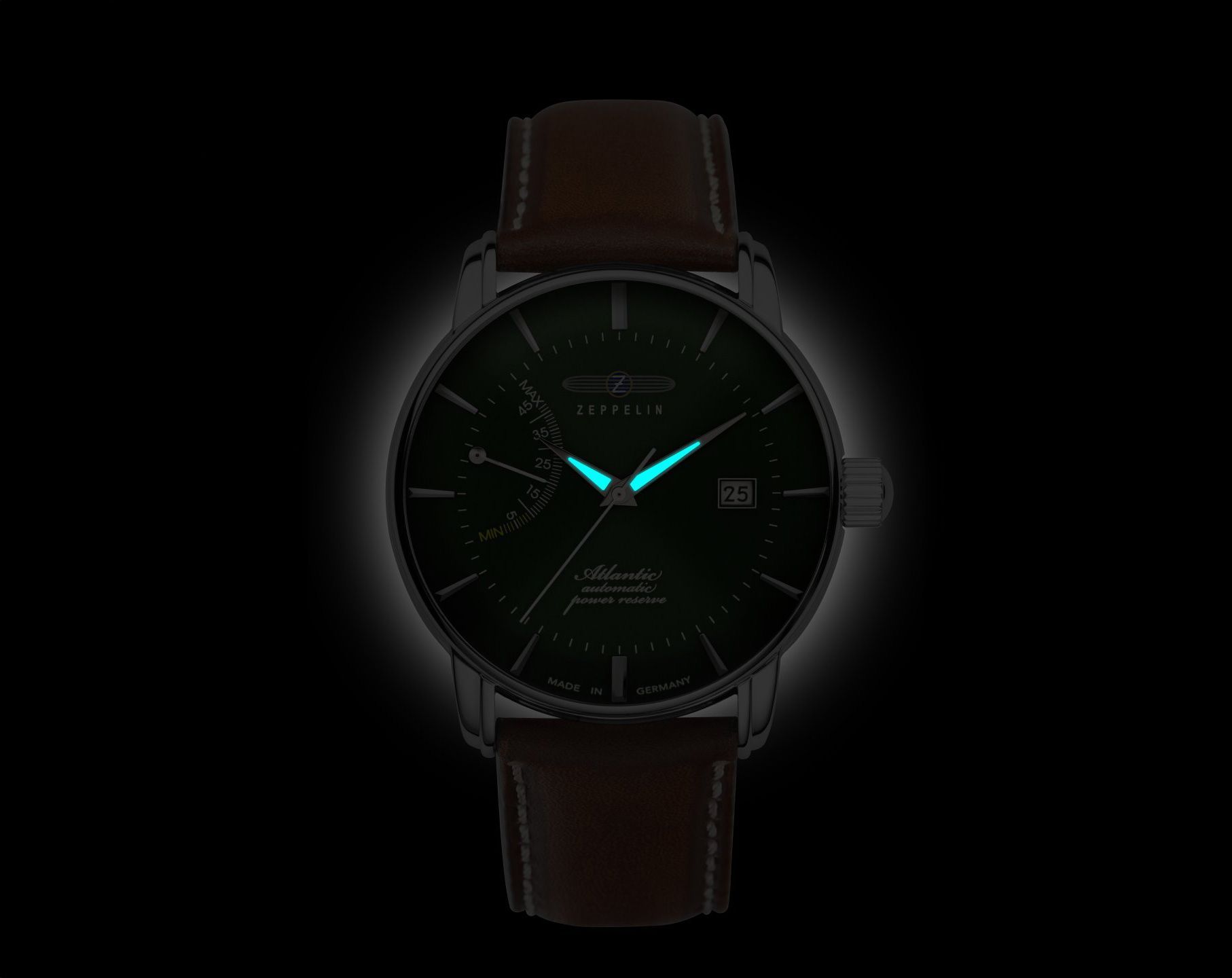 Zeppelin Atlantic  Green Dial 41 mm Automatic Watch For Men - 3