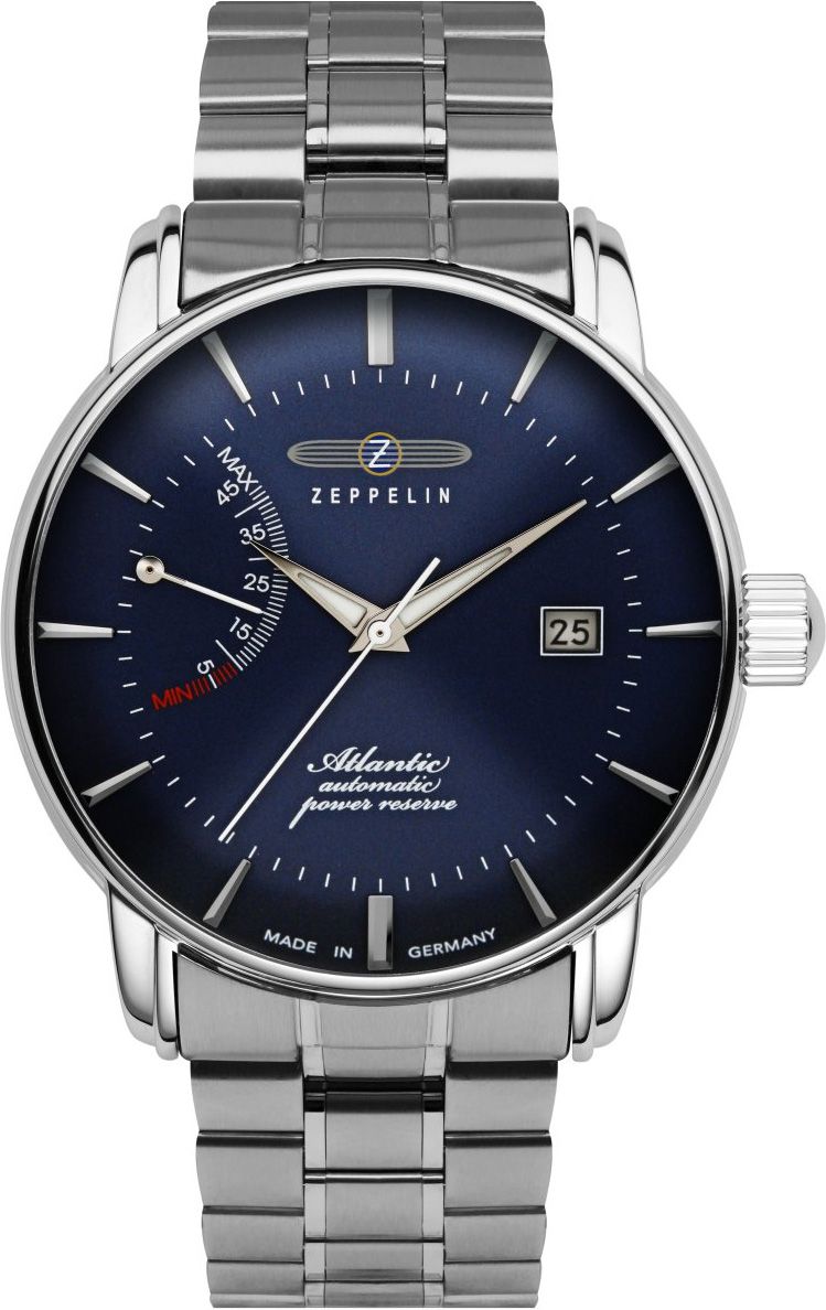 Zeppelin Atlantic Automatic Men Watches in Round case Blue Dial