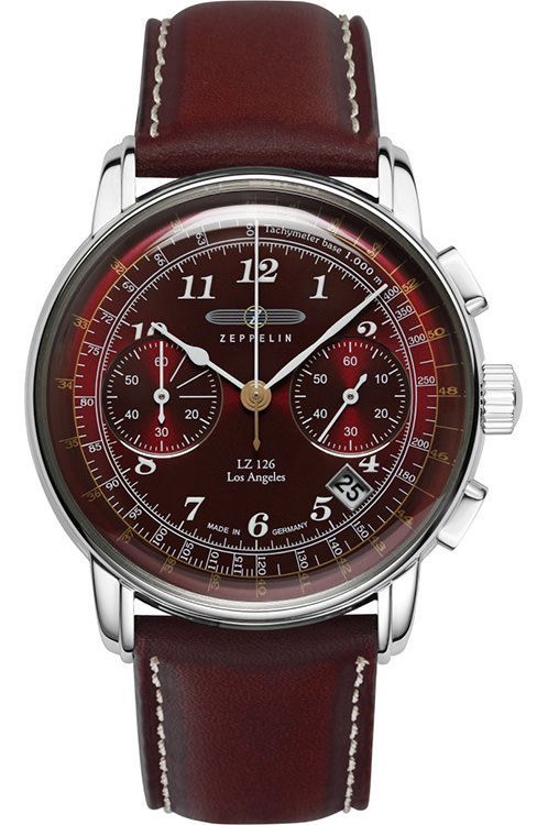 Zeppelin LZ 126 Los Angeles 42 mm Watch in Red Dial