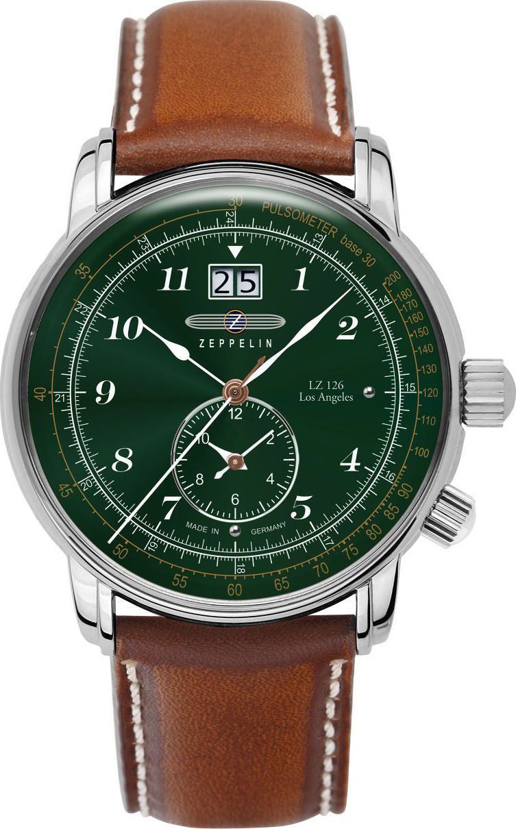 Zeppelin LZ 126 Los Angeles  Green Dial 42 mm Quartz Watch For Men - 1