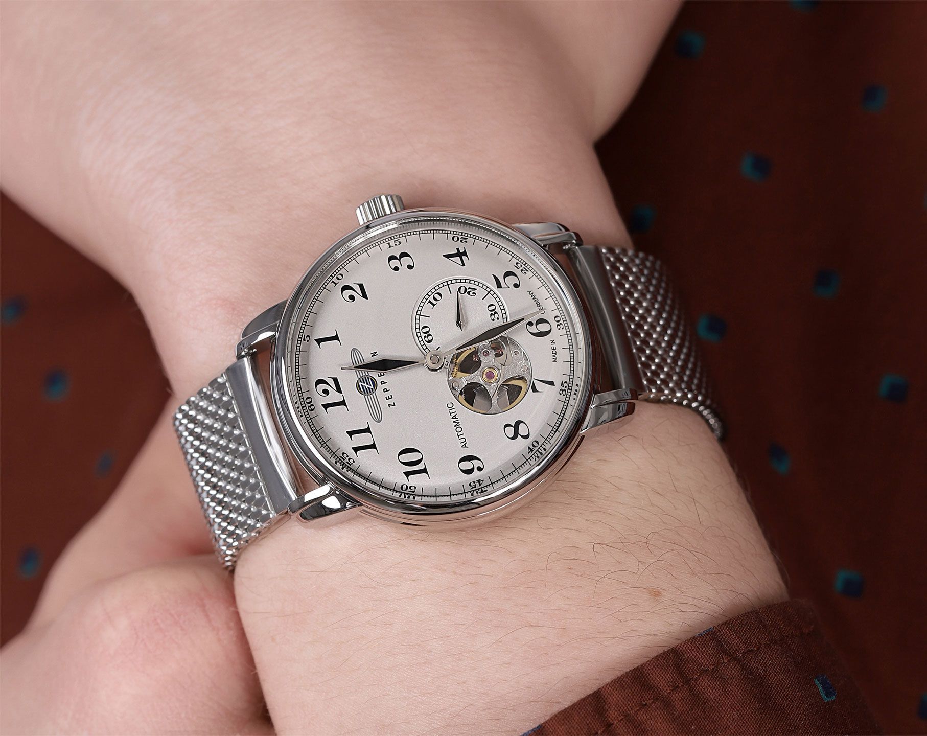 Zeppelin LZ 127 Graf Zeppelin  Beige Dial 40 mm Automatic Watch For Men - 3