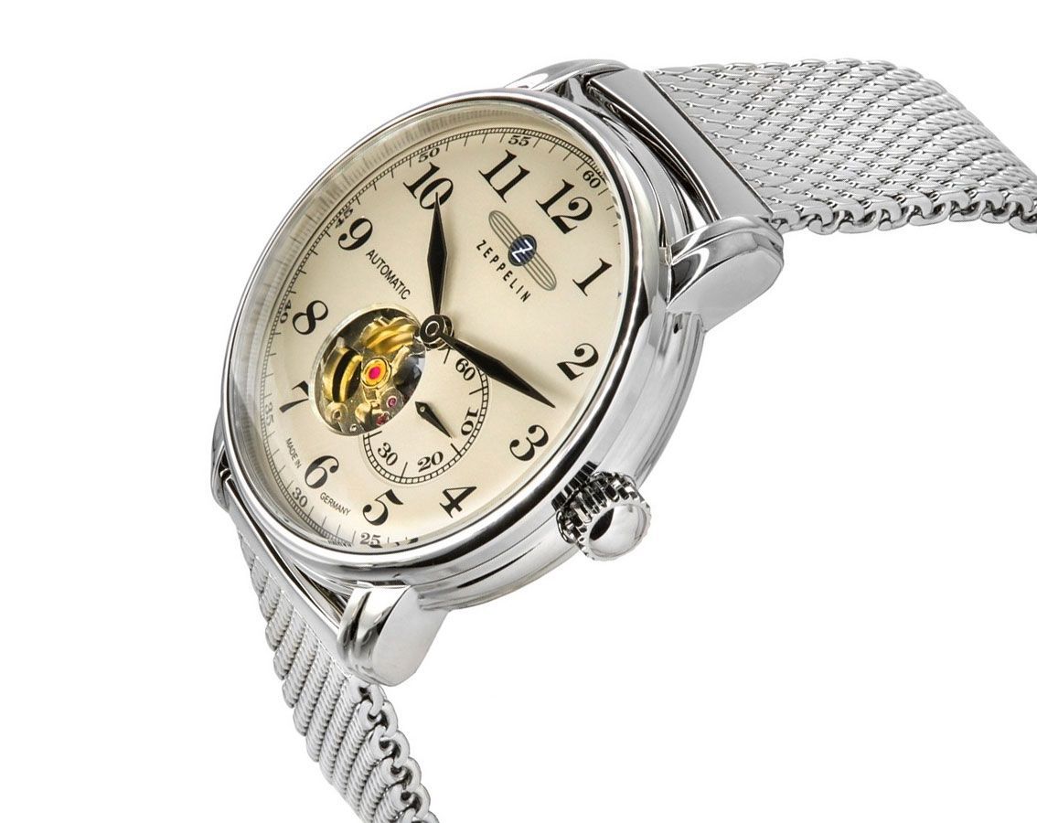 Zeppelin LZ 127 Graf Zeppelin  Beige Dial 40 mm Automatic Watch For Men - 4