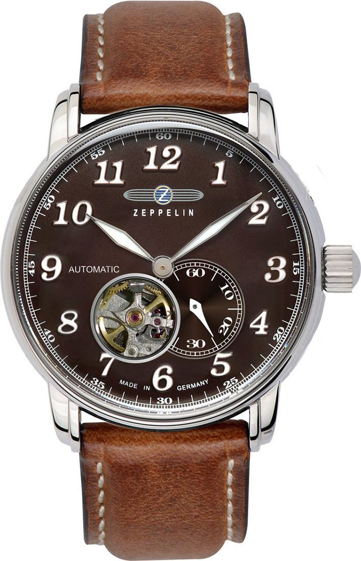 Zeppelin LZ 127 Graf Zeppelin  Brown Dial 40 mm Automatic Watch For Men - 1