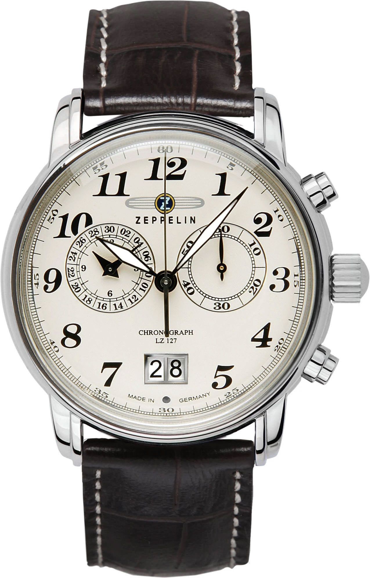 Zeppelin LZ 127 Graf Zeppelin  Cream Dial 40 mm Quartz Watch For Men - 1