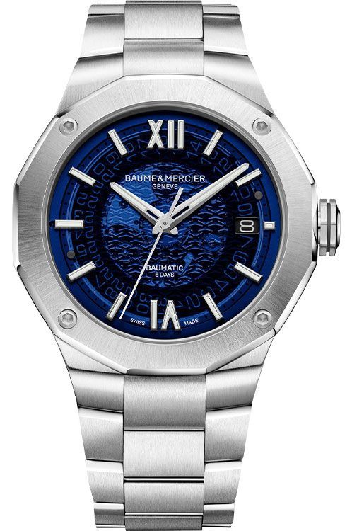 Baume & Mercier Riviera 42 mm Watch in Blue Dial