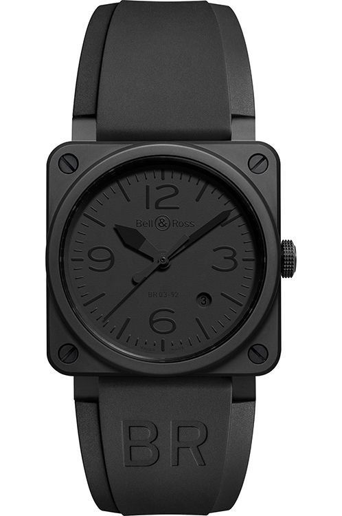 Bell Ross BR S Quartz 39 mm Watch in Black Dial