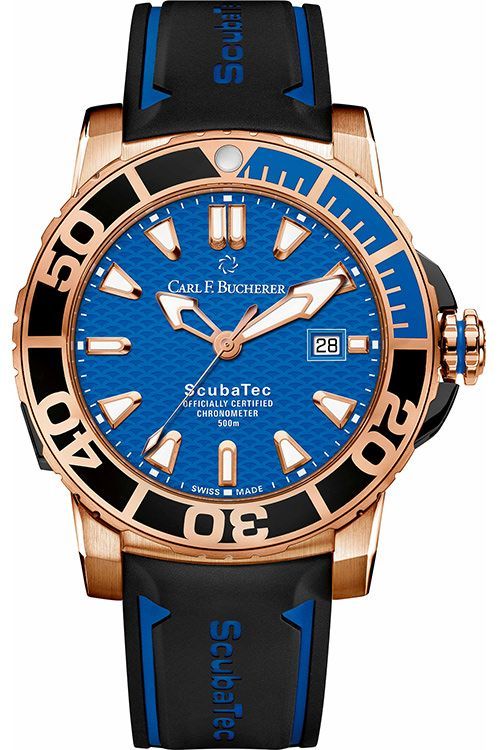 Carl F. Bucherer TravelGraph 42 mm Watch in Blue Dial