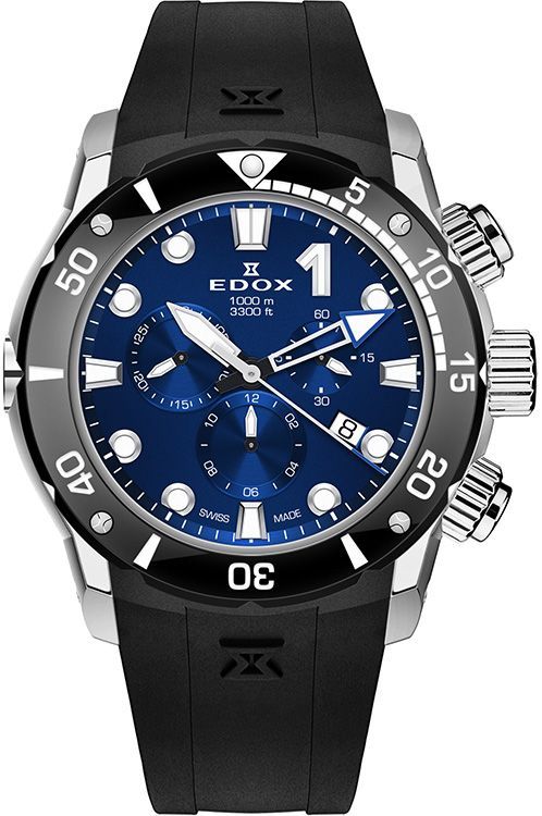 Edox CO-1 45 mm Watch in Blue Dial