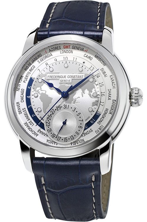 Frederique Constant クロノグラフ 時計 クラシック ワールドタイマー マニュファクチュール」新色の