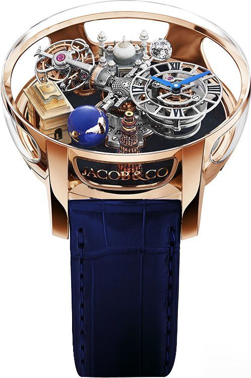 Jacob Co. Astronomia Solar 43 mm Watch in Blue Dial