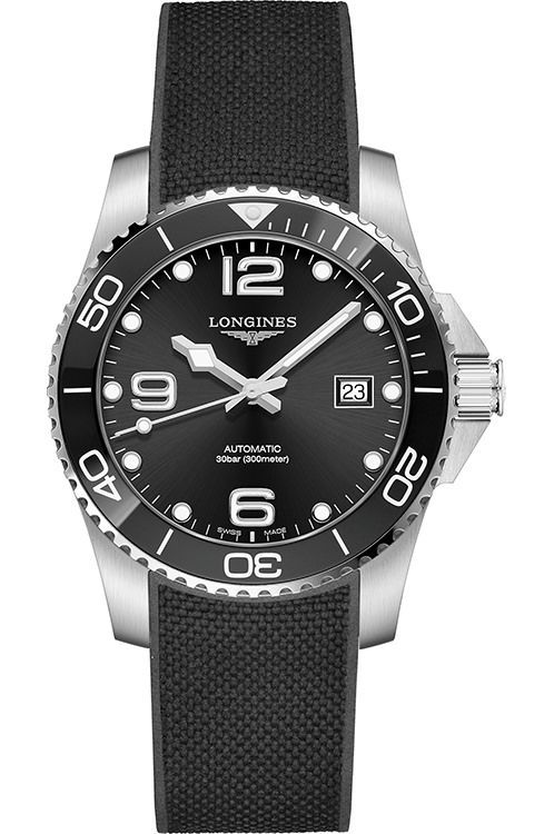 Longines hydroconquest best sale bracelet caoutchouc